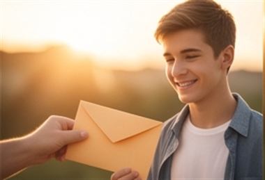 Entregar una carta a mi hijo.