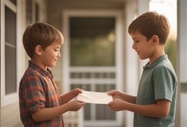 Entregar una carta a un hermano.